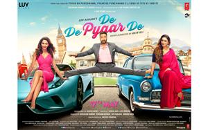 First Look poster of Bollywood romcom film, De De Pyaar De (May 17, 2019)